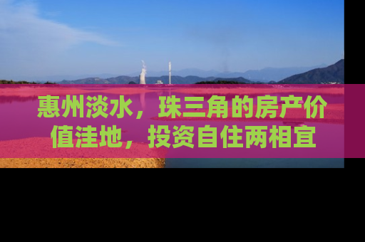 惠州淡水，珠三角的房产价值洼地，投资自住两相宜