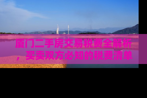 厦门二手房交易税费全解析，买卖双方必知的税费清单与避税策略
