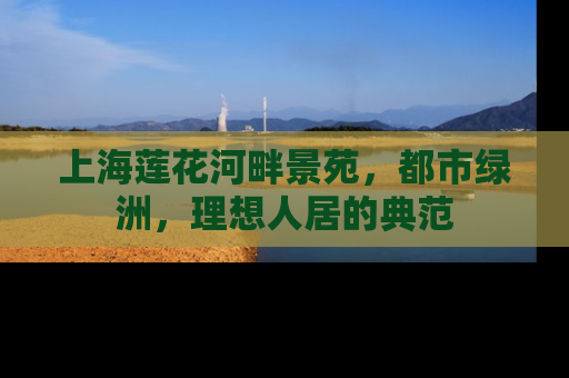 上海莲花河畔景苑，都市绿洲，理想人居的典范