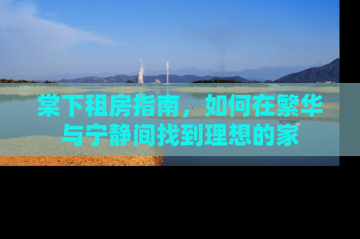 棠下租房指南，如何在繁华与宁静间找到理想的家