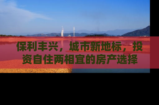 保利丰兴，城市新地标，投资自住两相宜的房产选择