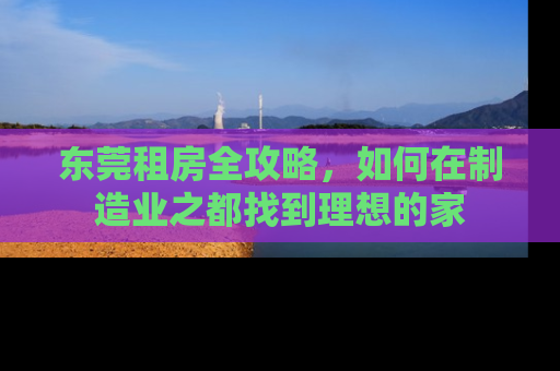 东莞租房全攻略，如何在制造业之都找到理想的家